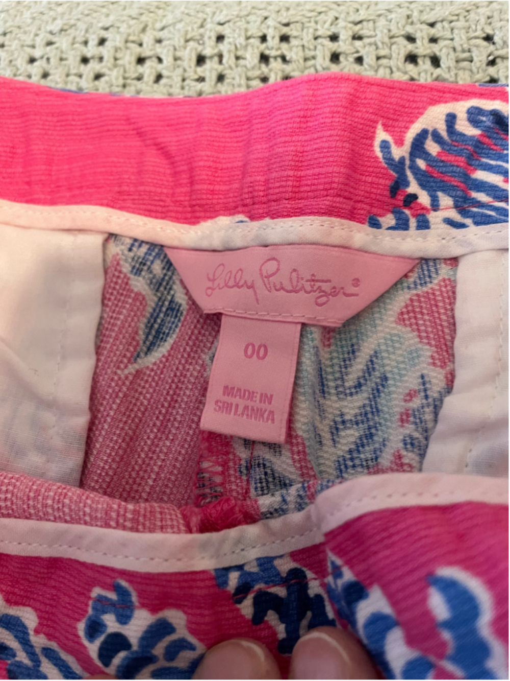 Women's Lilly Pulitzer Shorts Size 00 Pink coral coastal prep - Picture 4 of 8